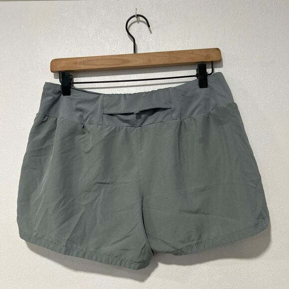 NIKE Eclipse High Waist Running Shorts size Large Grey shorts - Picture 3 of 7